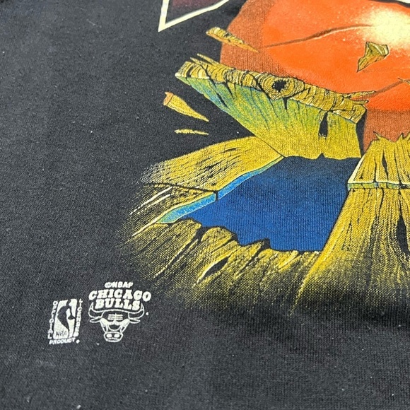 Vintage 80s Chicago Bulls NBA Basketball 1980s Crewneck Pullover Sweatshirt - Picture 5 of 5